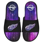 Men's ISlide Black Detroit Red Wings Galaxy Gel Slide Sandals